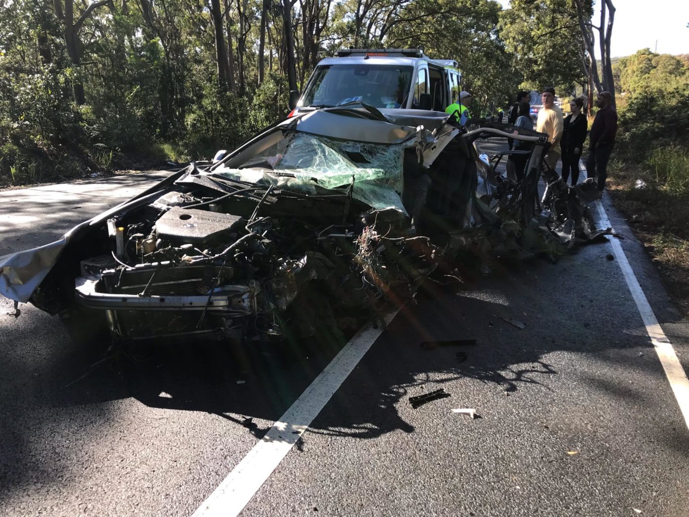 A WOMAN SURVIVES NASTY CRASH ON WILFRED BARRETT DRIVE NBN News