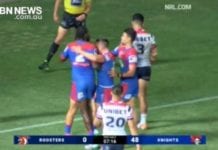 KNIGHTS CELEBRATE HUGE WIN