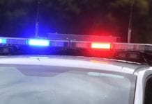 MOTORCYCLIST RECOVERING AFTER COLLIDING WITH KANGAROO AT NUNDLE