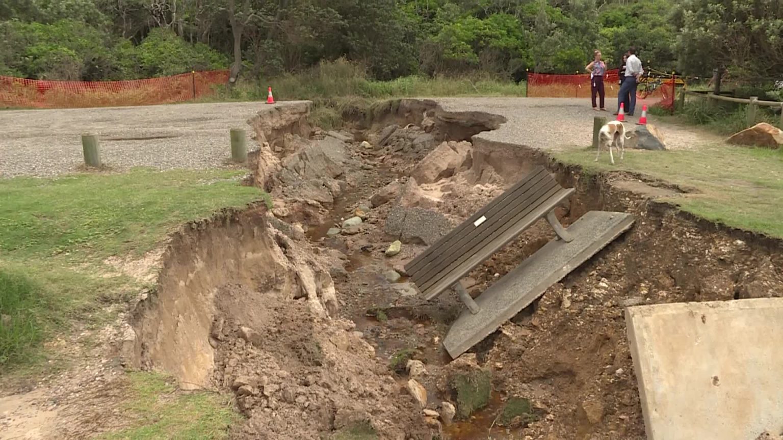 SINKHOLE CAUSES ROAD SURFACE TO COLLAPSE INTO OCEAN NBN News