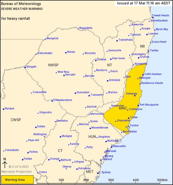 FLASH FLOODING FORECAST FOR MID NORTH COAST – NBN News