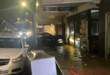 DRIVER LEAVES AFTER CRASHING CAR INTO SHOP FRONT AT EAST GOSFORD