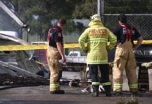 TYRE FACTORY GOES UP IN FLAMES