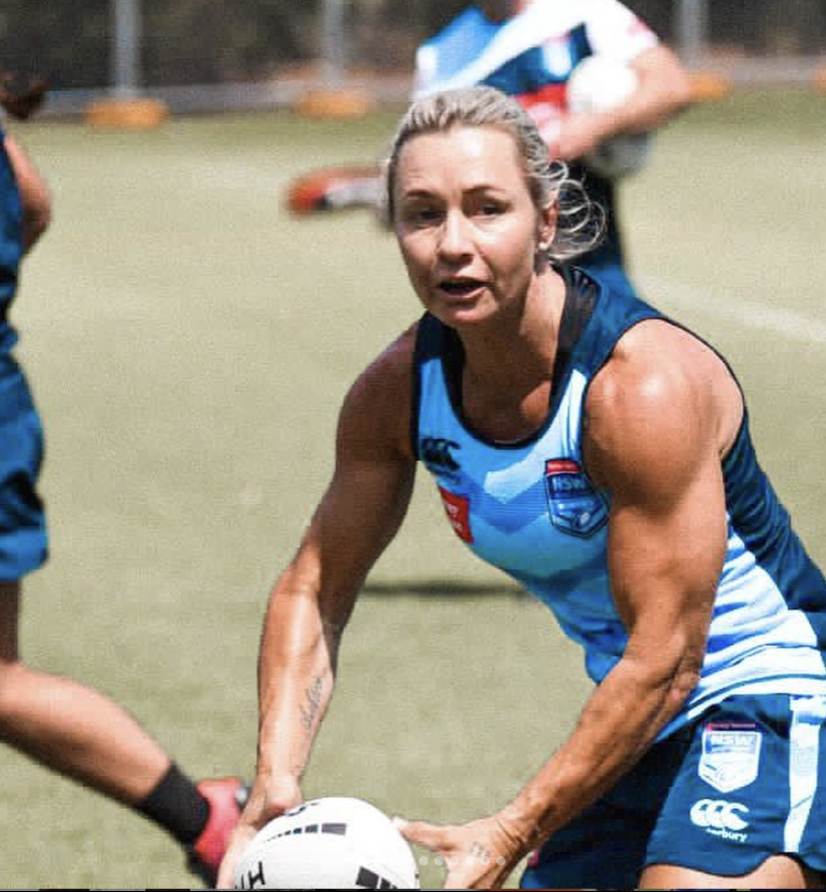 Kylie Hilder training for New South Wales