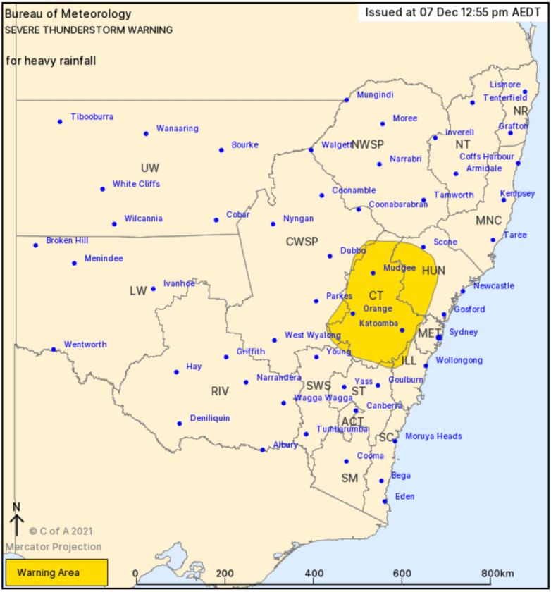 SEVERE THUNDERSTORM WARNING FOR PARTS OF NSW – NBN News