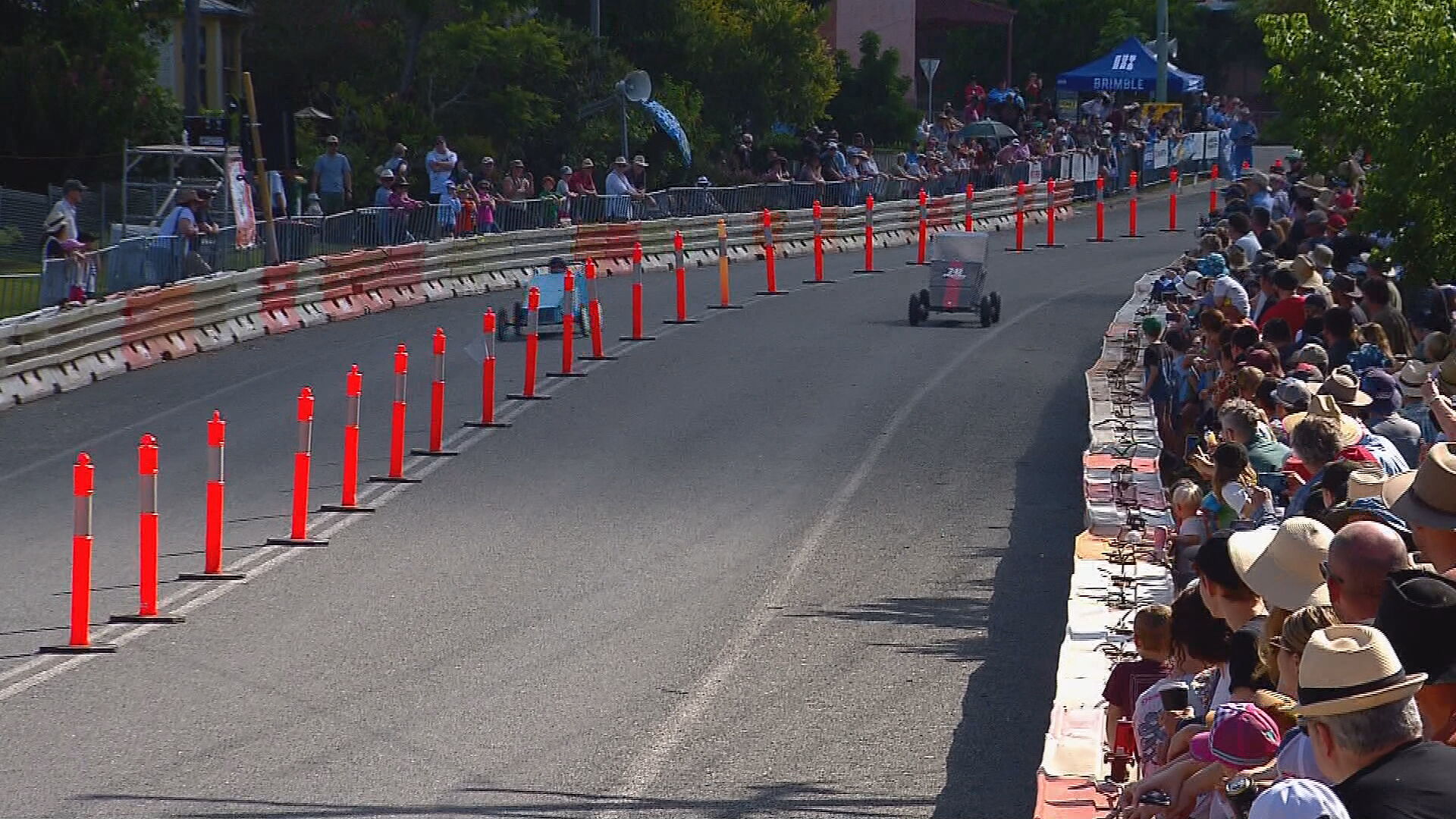 Perfect conditions for billy cart racing in Gresford – NBN News