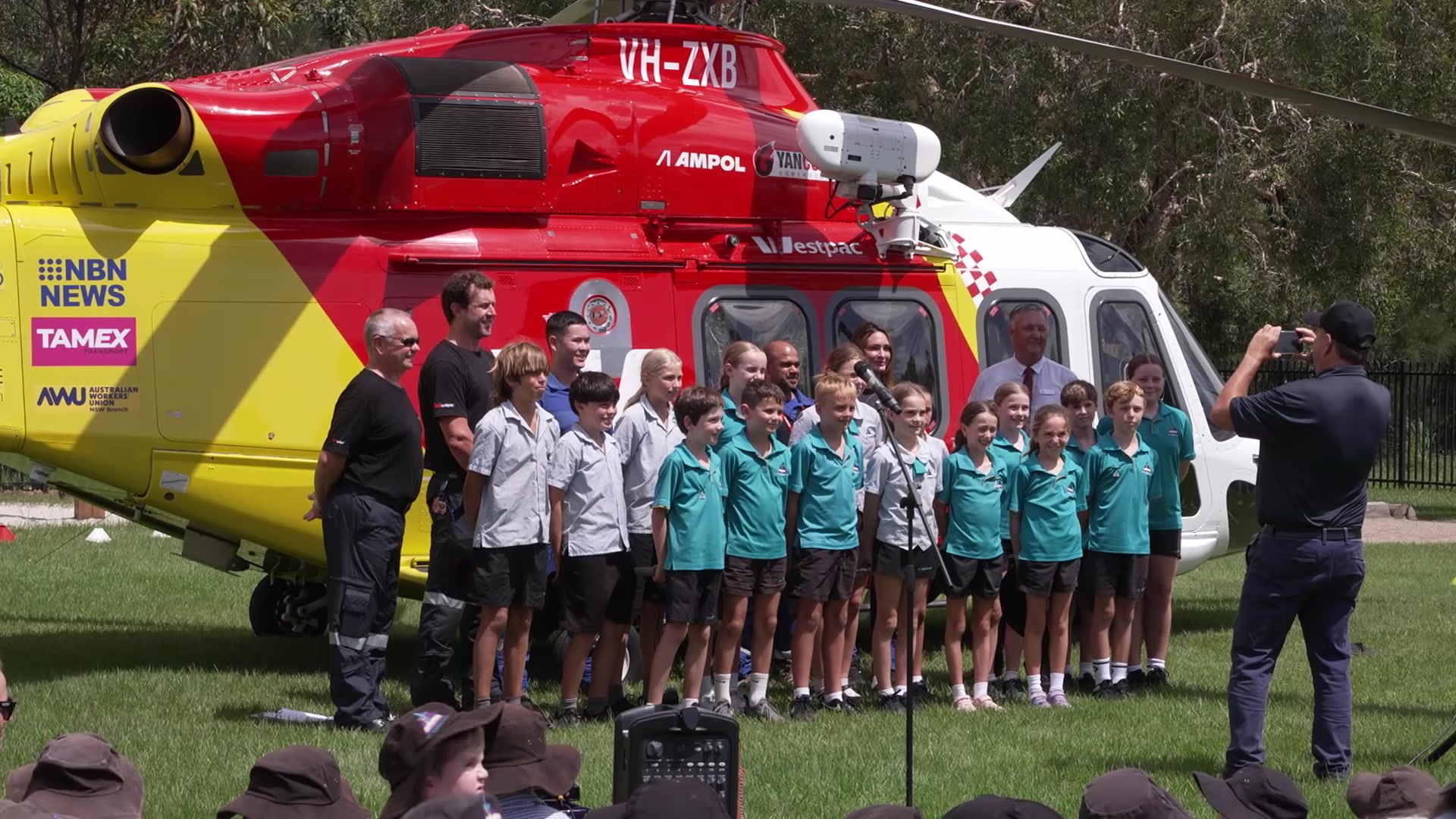 Westpac Rescue Helicopter visits St Ambrose Catholic Primary School ...