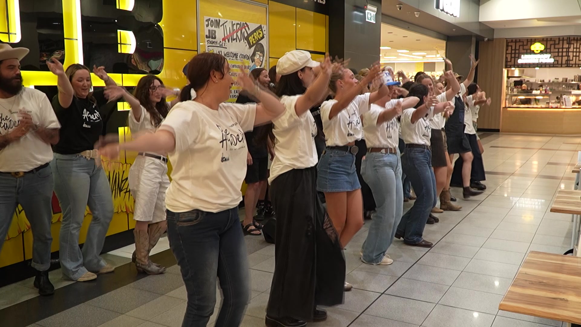 Flash Mob In Mall Flash mob surprises shoppers – NBN News