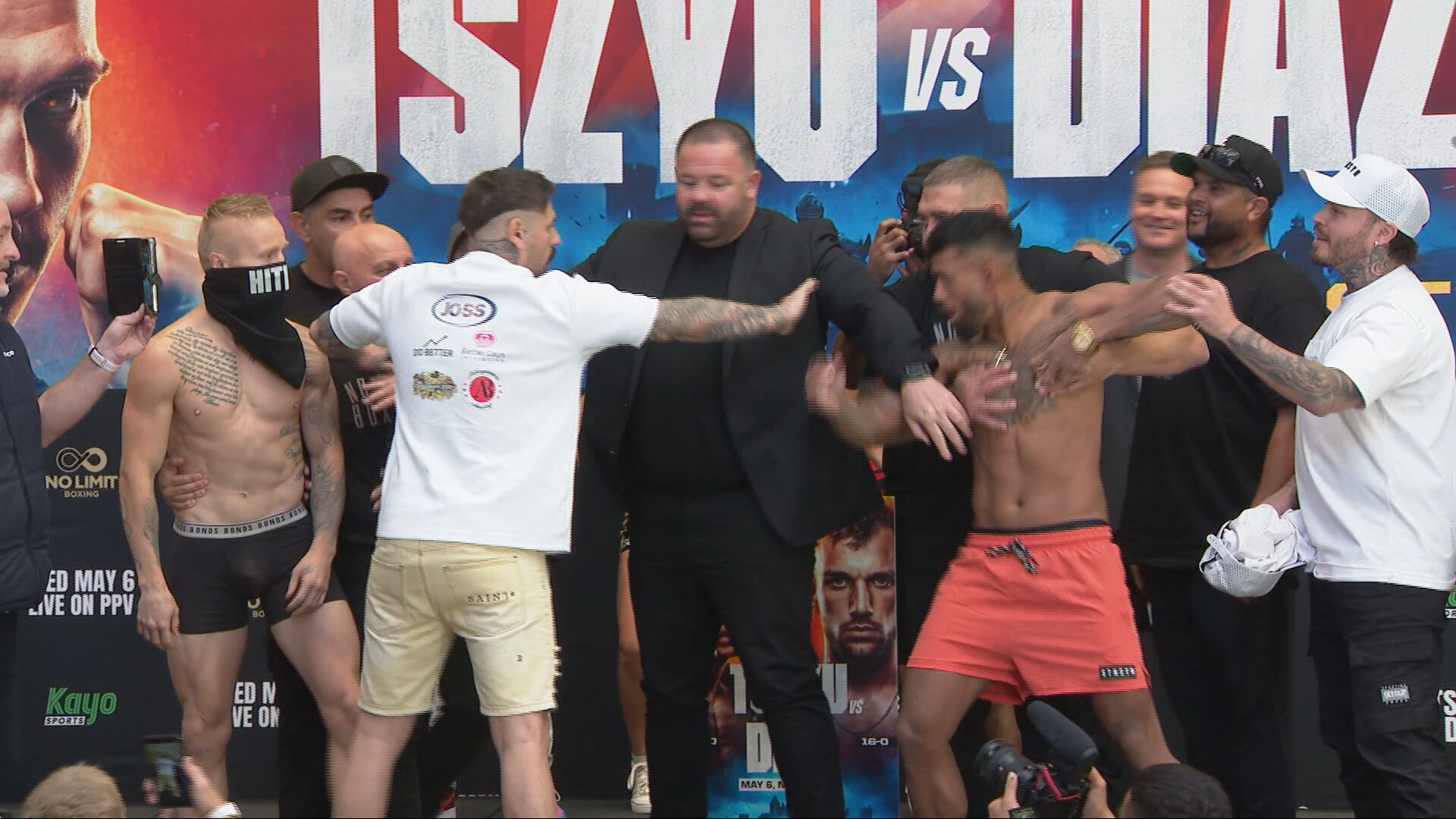 Tensions flare at Tszyu-Diaz weigh-in - NBN News